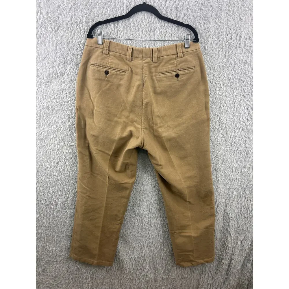 Orvis‎ 100% Cotton Chinos Size 36 Khaki Made in Portugal | Classic Fit Pants